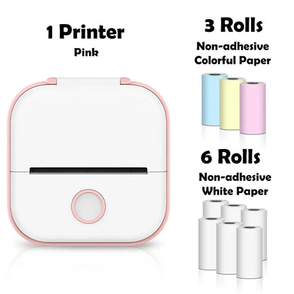 Printers Phomemo T02 Mini Portable Thermal Printing 53Mm Sticker Wireless Inkless Pocket Self Adhesive Label 221220