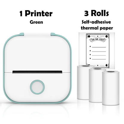 Printers Phomemo T02 Mini Portable Thermal Printing 53Mm Sticker Wireless Inkless Pocket Self Adhesive Label 221220