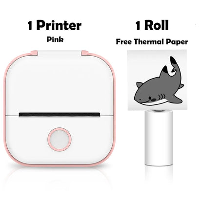 Printers Phomemo T02 Mini Portable Thermal Printing 53Mm Sticker Wireless Inkless Pocket Self Adhesive Label 221220