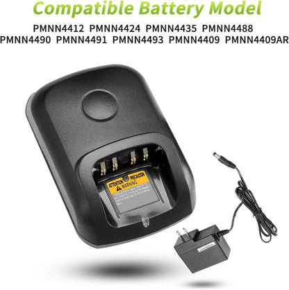 WPLN4226A WPLN4232 Charger for Motorola PMNN4409 PMNN4409AR PMNN4491 PMNN4491A PMNN4491B PMNN4493 PMNN4493A PMNN4448AR NTN8128A NNTN8560A  Battery Charger