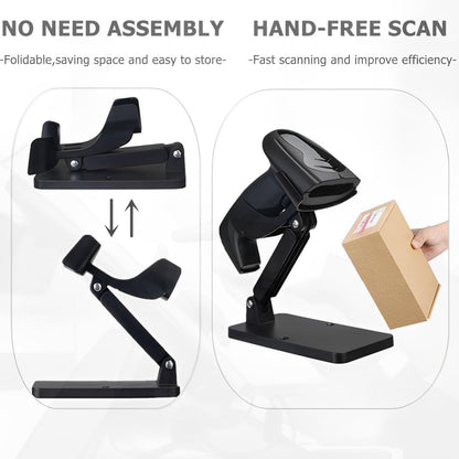 Universal Scanner Holder,Adjustable Barcode Scanner Stand,No Assembly Barcode Reader Bracket Compatible with 1900 1950 DS3678 DS2278 LS2208 Most Barcode Scanner