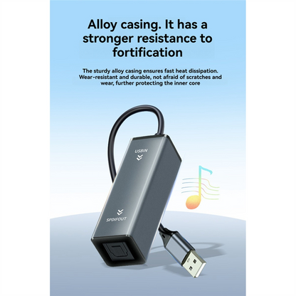 A25P USB To Optical Audio Converter USB To SPDIF Adapter 24Bit/96KHZ Audio Adapter For Connecting Laptop To Soundbar