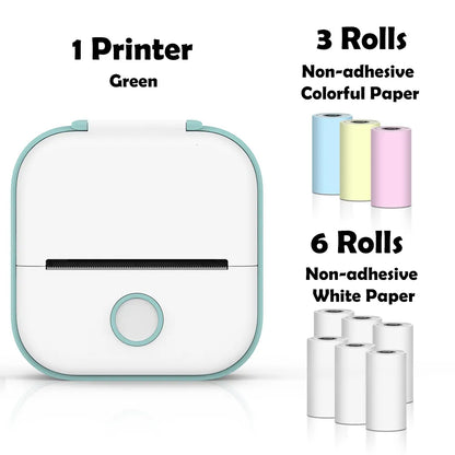 Printers Phomemo T02 Mini Portable Thermal Printing 53Mm Sticker Wireless Inkless Pocket Self Adhesive Label 221220