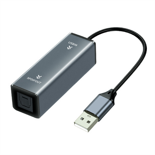 A25P USB To Optical Audio Converter USB To SPDIF Adapter 24Bit/96KHZ Audio Adapter For Connecting Laptop To Soundbar