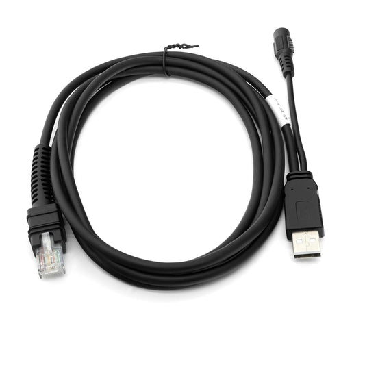 CBA-U42-S07PAR USB Cable for Zebra Symbol DS3678-DP LI3608 LI3678 DS3600 DS3608 DS8108  USB-A to RJ-45 Interface, 7ft(2.8m) Straight, 12V (Requires 12V Power Supply)