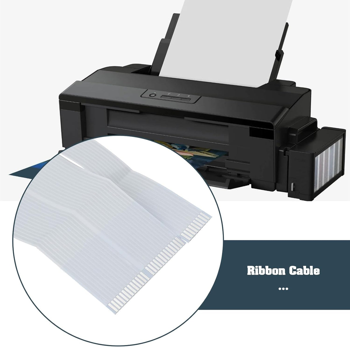 Print Head Printhead Cable Ribbon Data Cable 95CM Compatible with Epson R1390 1400 1500W L1800 Printhead Printer Print Head Cable