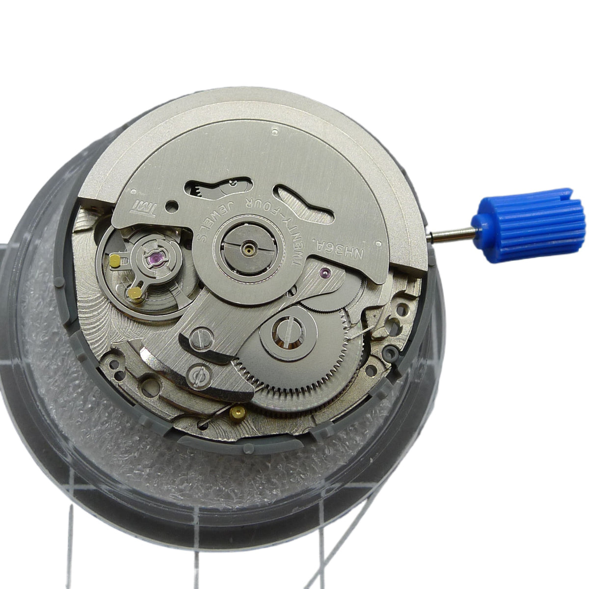 NH36 Crown At 3.0/3.8 Automatic Mechanical Movement Black Dial Golden Font