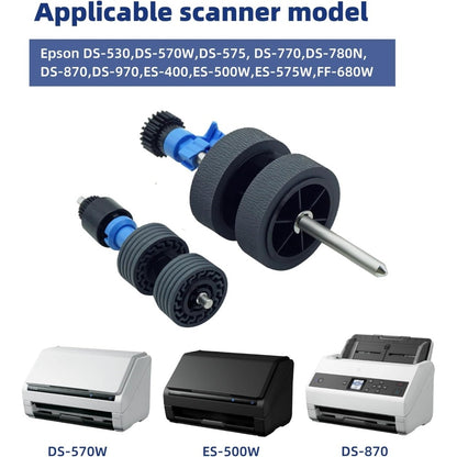 12B819031 B12B819041 Scanner Exchange Roller Assembly Kit for Epson DS-530,570W,575,770,780N,870,970 ES-400