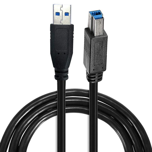 USB3.0 PC/Mac Data Transfer Sync SuperSpeed Cable Cord for Epson Workforce ES-500WR ES-580W ES-865 Color Duplex Desktop Document Scanner