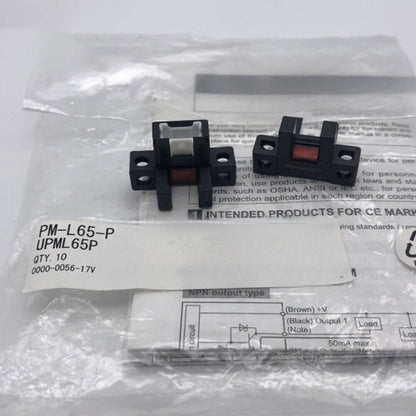 10pcs Photoelectric Switch Sensor PML65P  For Panasonic PM-L65-P