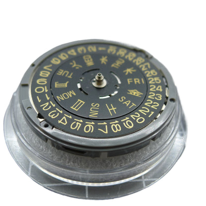 NH36 Crown At 3.0/3.8 Automatic Mechanical Movement Black Dial Golden Font