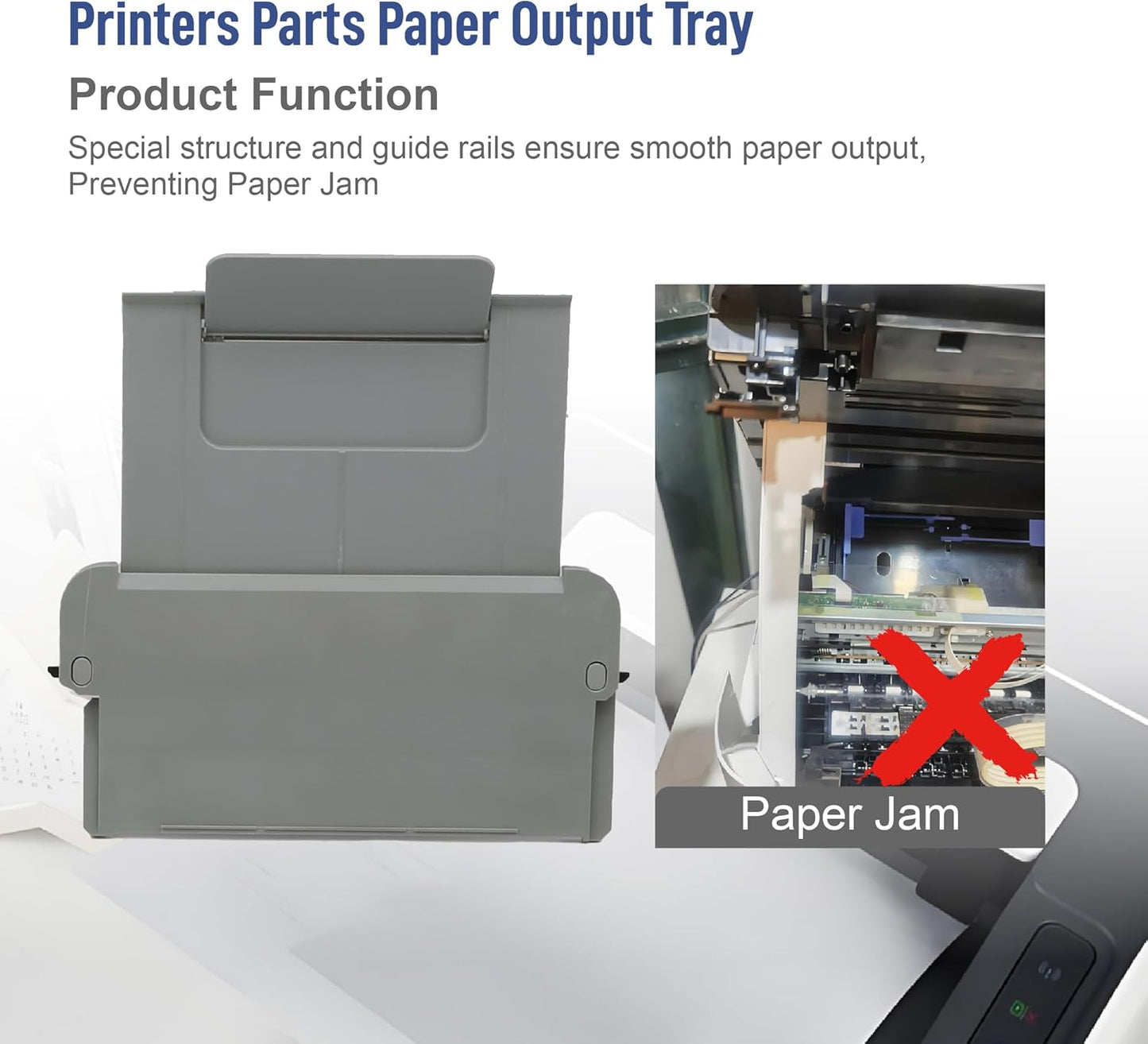 Printers Parts Paper Output Tray Replacement Part Compatible for HP OfficeJet Pro 9010 9012 9015 9016 9018 9019 9110B 9130b 9010E 9013E 9015E 9016E 9018E 9125e