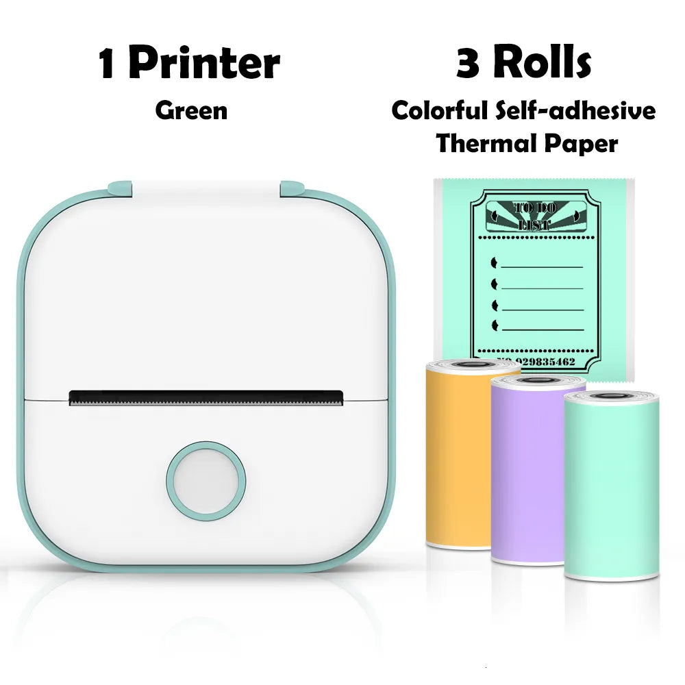 Printers Phomemo T02 Mini Portable Thermal Printing 53Mm Sticker Wireless Inkless Pocket Self Adhesive Label 221220
