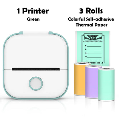 Printers Phomemo T02 Mini Portable Thermal Printing 53Mm Sticker Wireless Inkless Pocket Self Adhesive Label 221220