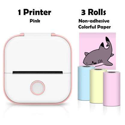 Printers Phomemo T02 Mini Portable Thermal Printing 53Mm Sticker Wireless Inkless Pocket Self Adhesive Label 221220