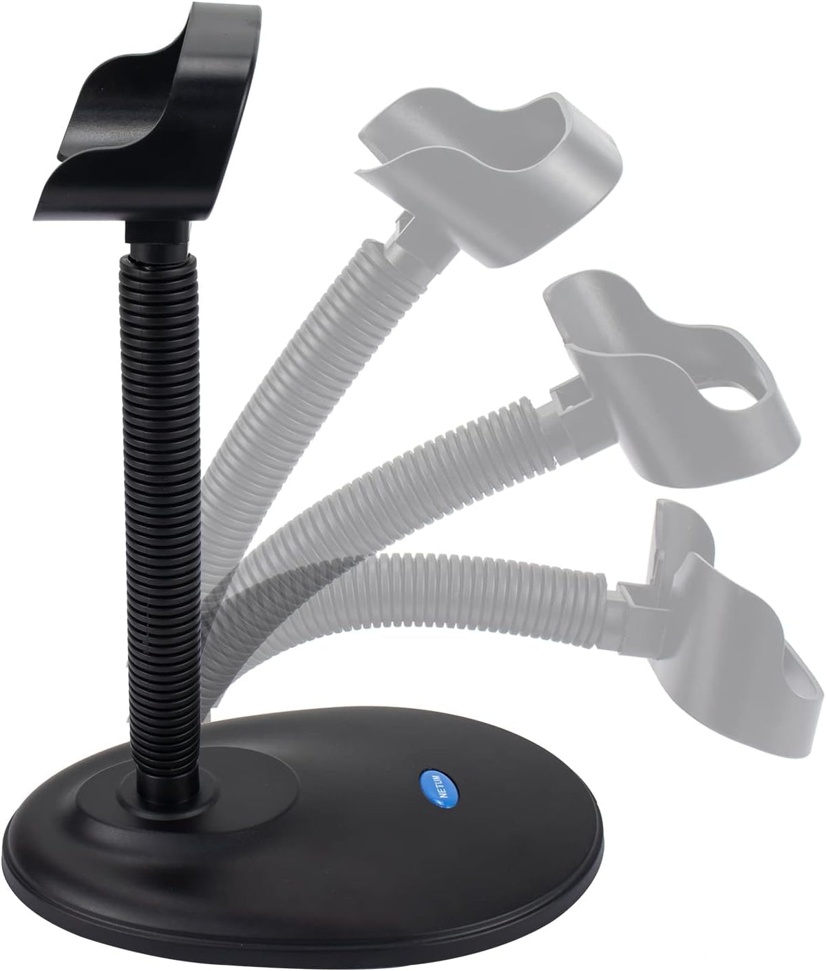 Adjustable Barcode Scanner Stand, Hands-Free Barcode Scanning Barcode Reader Cradle Holder Goose Neck Stand for NETUM NT-1698W NT1698LY NT-1228BL NT-1228BC