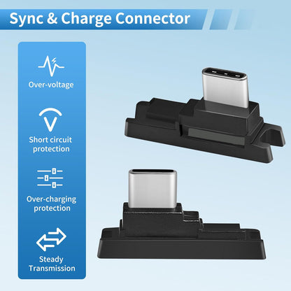 2PCS TC51 Charge Connector USB-C Charger Connector for Symbol Zebra TC51 TC510K TC52 TC56 TC57 Handheld Barcode Scanner Sync N Charge Connectors