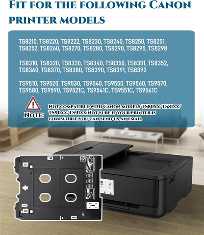 Inkjet PVC ID Card Tray Fits for Canon PIXMA TS701 TS702 TS703 TS704 TS705 TS709 TS82xx,TS83xx,TS95xx Series Printers(Canon MP/Multi-Purpose Tray Printers)