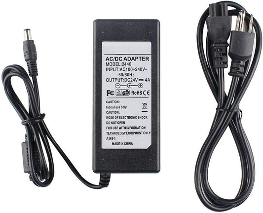 24V 4A AC Adapter Power Supply for Zebra ZP550 ZP450 GX420d GK420d GK420t GX420t GX430T GT810 HC100 Label Printer