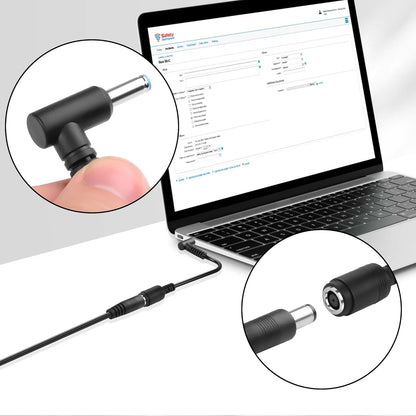 4 PCS 7.4x5.0mm to 4.5x3.0mm Ac Power Cord Charger Laptop Adapter Tip Connector for HP Stream Spectre Pavilion Envy EliteBook Split Chromebook EliteBook Folio