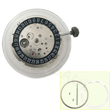 8215 Black Dial Date At 6 Japan Automatic Mechanical Movement for Miyota/Citizen