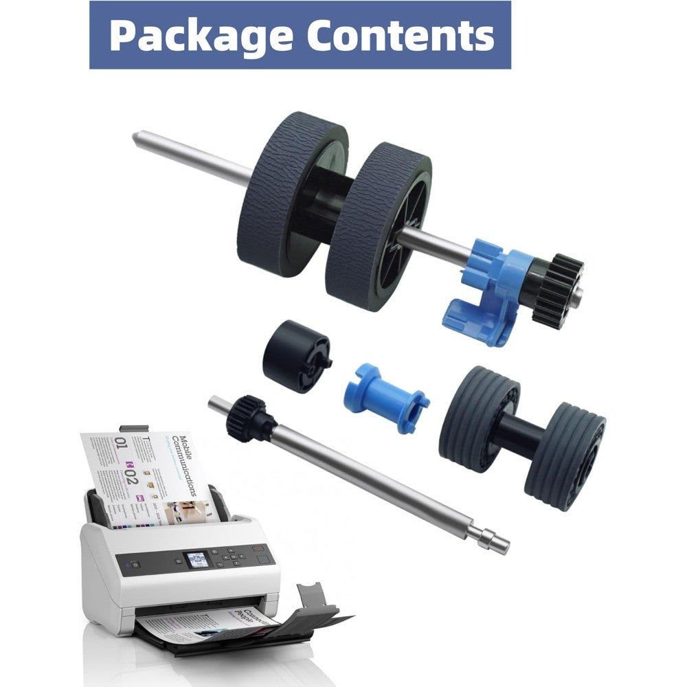 12B819031 B12B819041 Scanner Exchange Roller Assembly Kit for Epson DS-530 DS-570W DS-575 DS-770 DS-780N DS-870 DS-970 ES-400