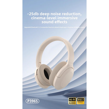 P3965 Active Noise Cancelling Bluetooth Headset Wireless Headset ANC Foldable
