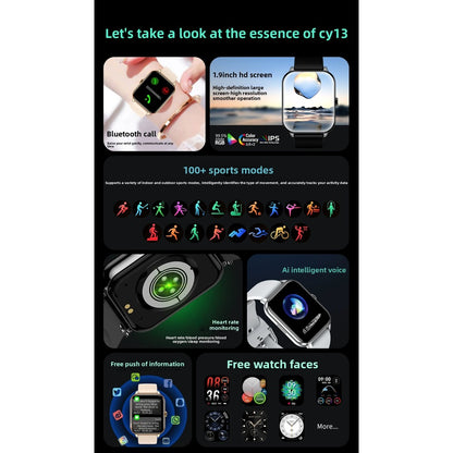 CY13 smart watch custom dial heart rate blood oxygen men's and women's sports fitness watch