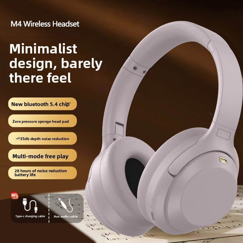 Head-mounted Bluetooth headset, wireless noise reduction headset, long standby for computer e-sports games