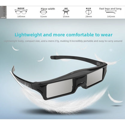 Suitable for EPSON Epson dedicated projector 3D glasses TW7000/6700/5700TX active shutter Bluetooth