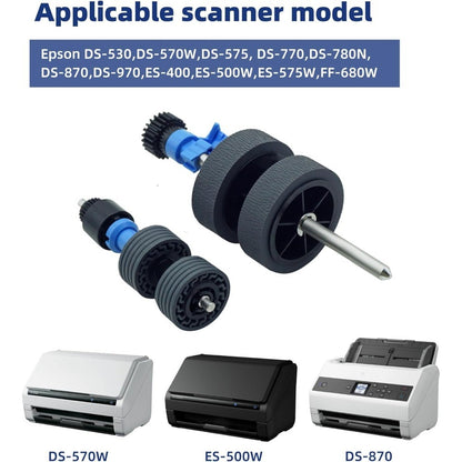12B819031 B12B819041 Scanner Exchange Roller Assembly Kit for Epson DS-530 DS-570W DS-575 DS-770 DS-780N DS-870 DS-970 ES-400