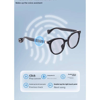 AI smart online translation glasses, multi-language, UV protection, music listening, navigation, calls