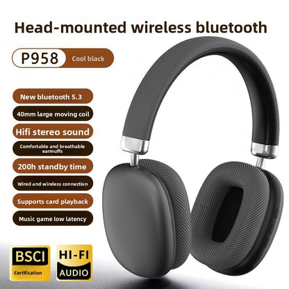 P958 Wireless Headset Long Battery Life Universal Bluetooth Headset Suitable for Apple Huawei Mobile Phones