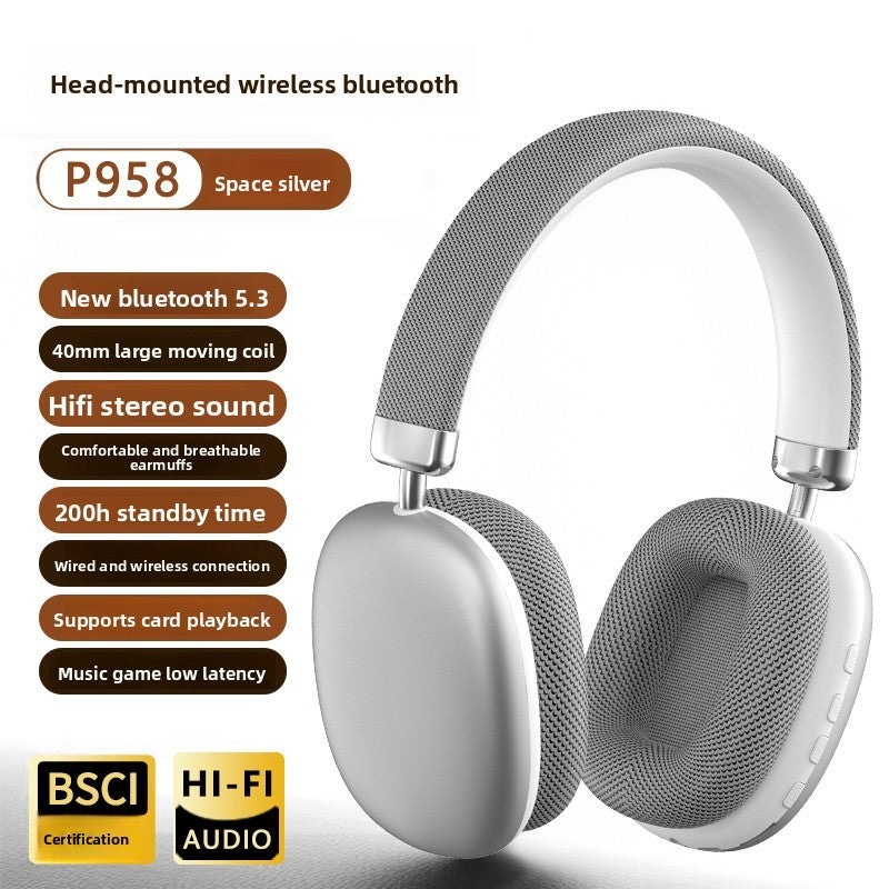 P958 Wireless Headset Long Battery Life Universal Bluetooth Headset Suitable for Apple Huawei Mobile Phones