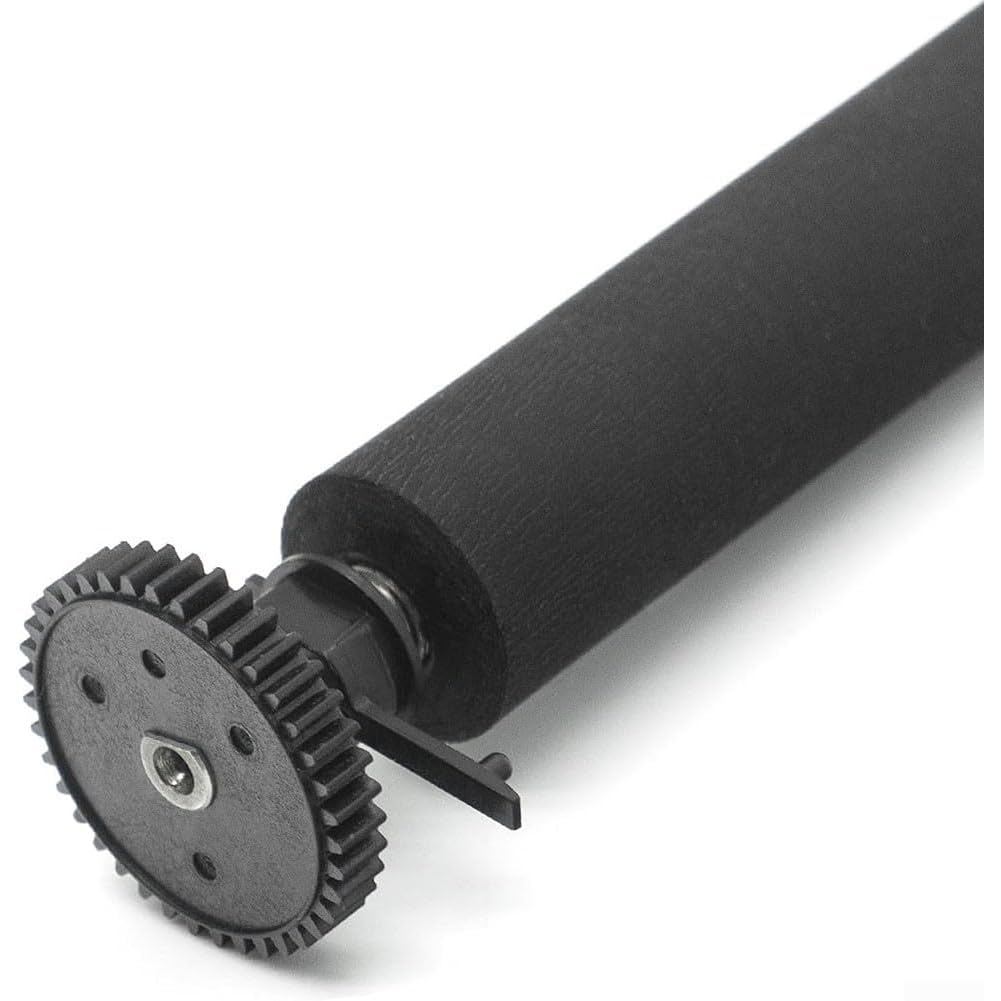 105910-150 Transfer Kit Platen Roller With Gear For Zebra TLP-2824 TLP2824 Plus Thermal Printer Parts Rubber Replacement Roller Accessory Black, Printer Pressure Roller
