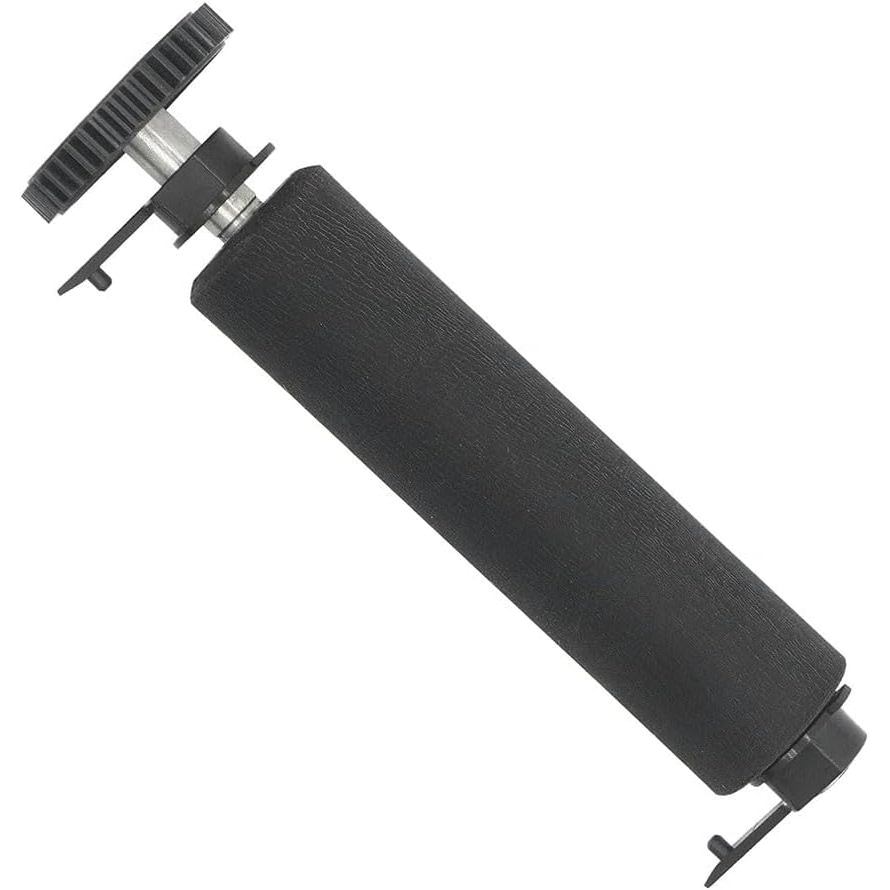 105910-150 Transfer Kit Platen Roller With Gear For Zebra TLP-2824 TLP2824 Plus Thermal Printer Parts Rubber Replacement Roller Accessory Black, Printer Pressure Roller