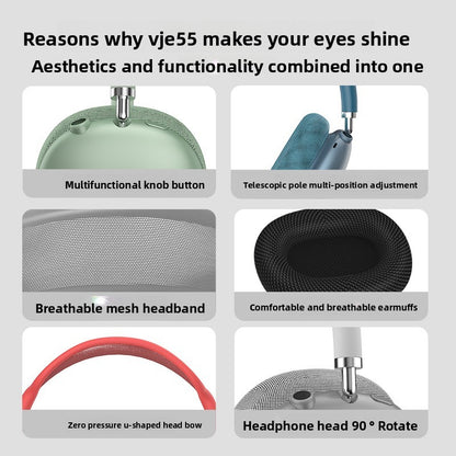 VJE55 head-mounted Bluetooth headset, wireless active noise reduction headset, dedicated for computer e-sports games