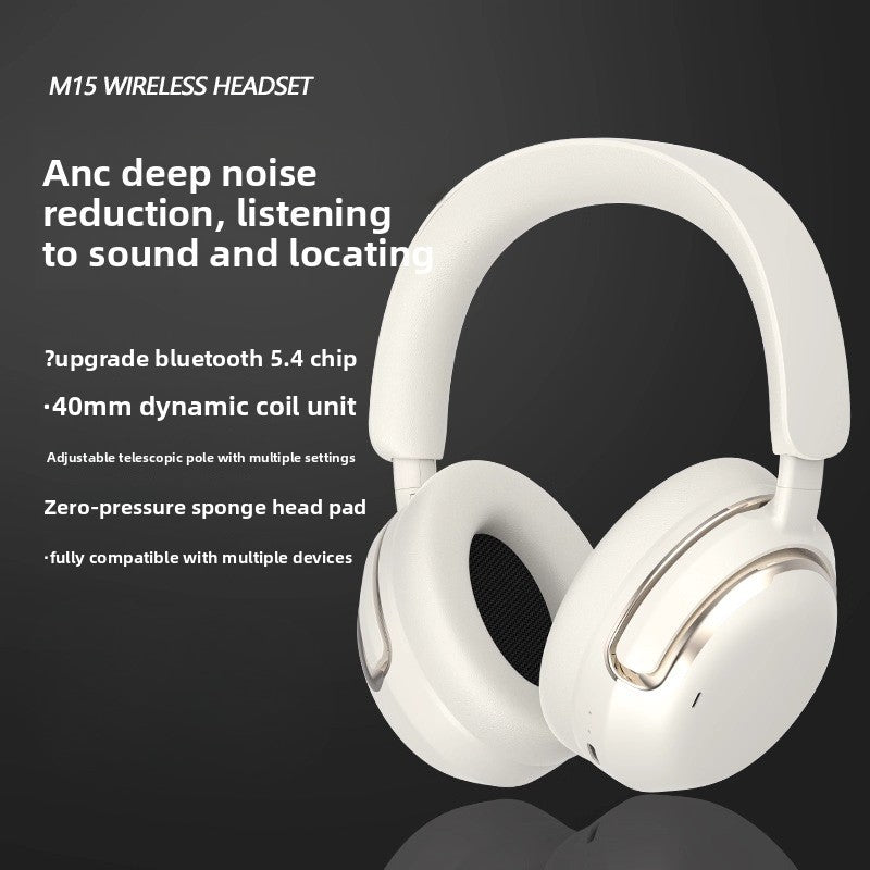 M15 Bluetooth headset, wireless head-mounted game noise reduction headset, long battery life, heavy bass sports, free switch noise reduction