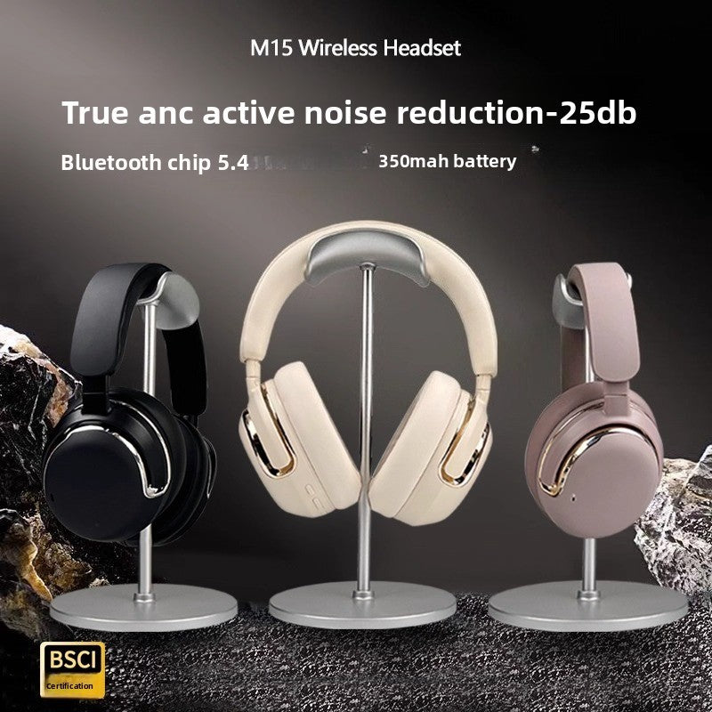 M15 Bluetooth headset, wireless head-mounted game noise reduction headset, long battery life, heavy bass sports, free switch noise reduction