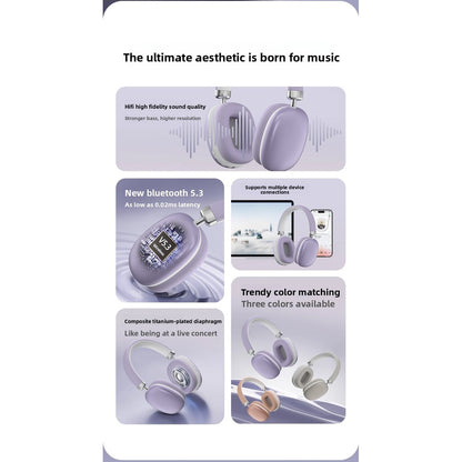 P958MAX wireless headset Bluetooth headset with long battery life Type-C headset for wired gaming