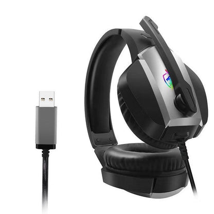 V2 Headset 7.1 Channel Internet Cafe Esports PUBG Luminous Wired Gaming Headset