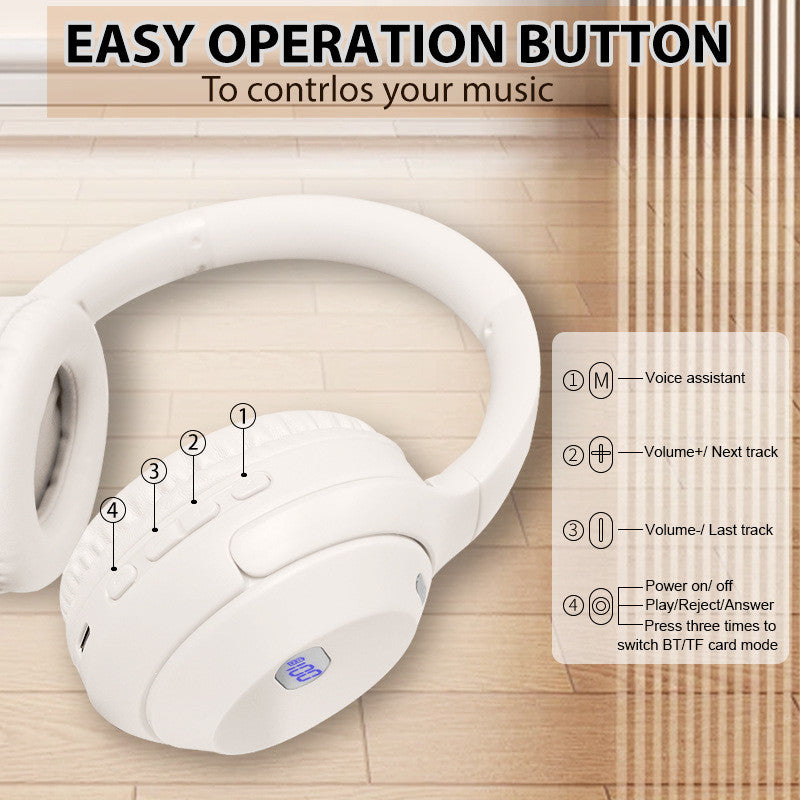 XM4 new wireless headset Bluetooth headset battery digital display headset battery life foldable