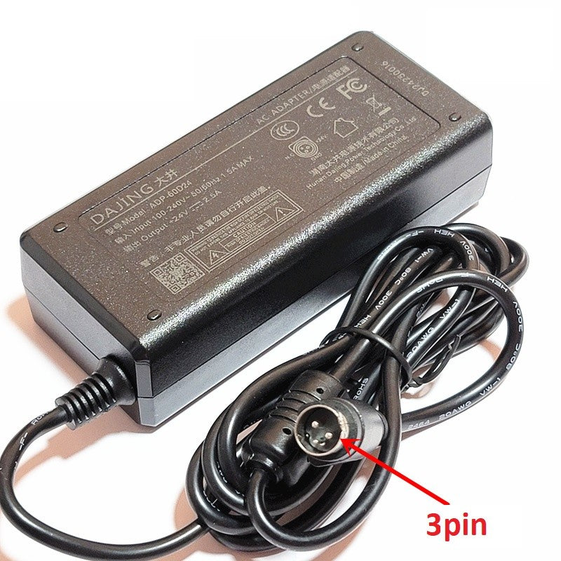 Thermal Receipt Printer Power Adapter 24V 2.5A (3 Pin) ADP-60D24