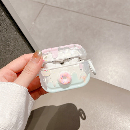 ins cute three-dimensional donut for AirPods Pro protective case Apple 2/3 generation wireless bluetooth headset case