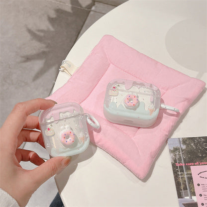 ins cute three-dimensional donut for AirPods Pro protective case Apple 2/3 generation wireless bluetooth headset case