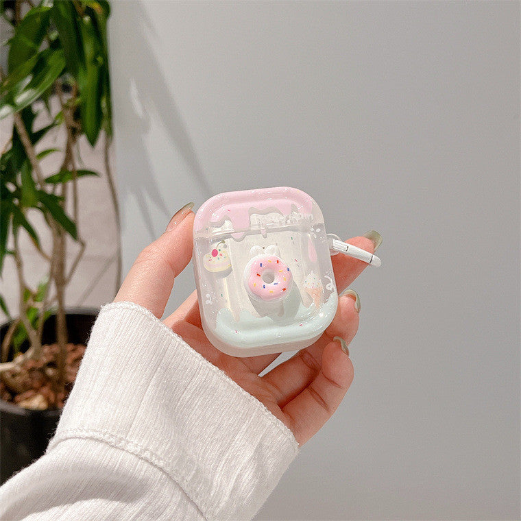 ins cute three-dimensional donut for AirPods Pro protective case Apple 2/3 generation wireless bluetooth headset case
