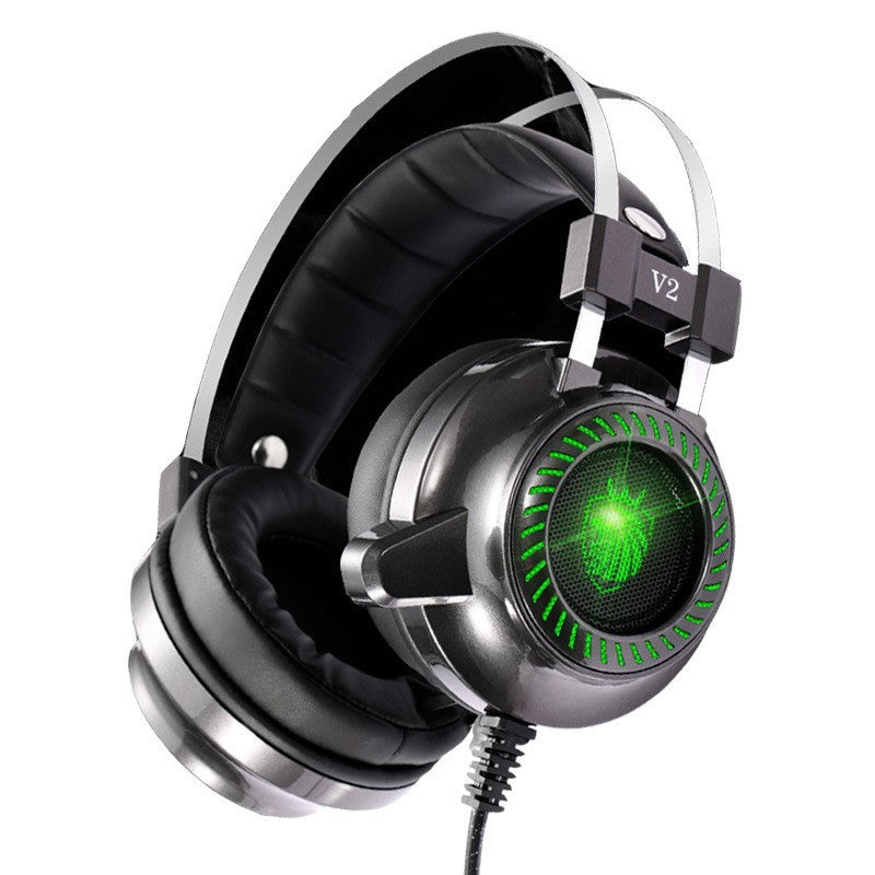 V2 Headset 7.1 Channel Internet Cafe Esports PUBG Luminous Wired Gaming Headset